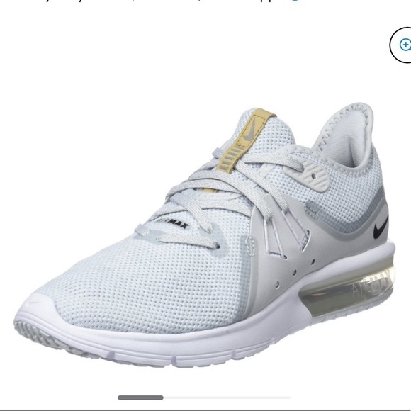 Nike Womens Air Max Sequent 3 White Competition Running Shoes size 5.5 - Picture 1 of 10